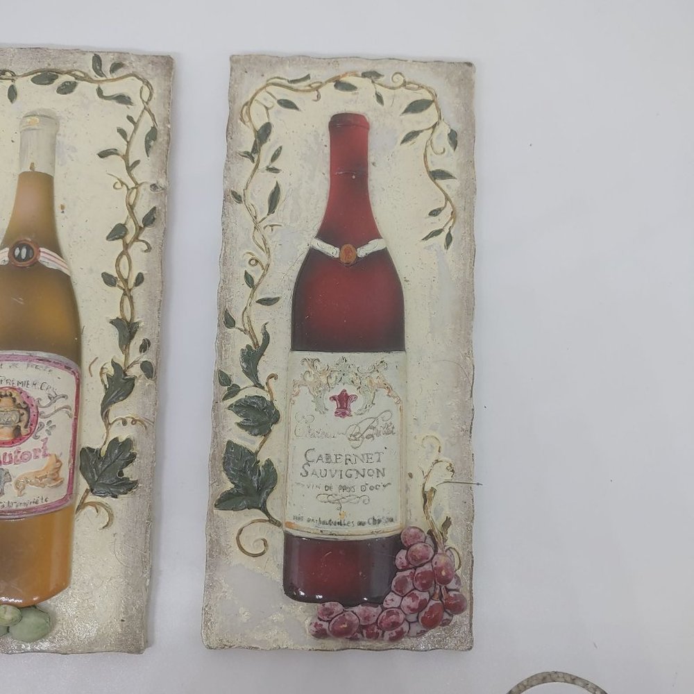 Rustic wine bottle grape vine home decor plaques - Picture 6 of 10
